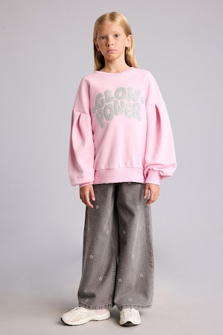Defacto Bisiklet Yaka Baskılı Balon Kol Sweatshirt Kız Çocuk I5291a826wnpn441 Pembe-pn441