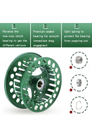Pembe Sougayılang Balıkçılık Makaraları 2 + 1bb Alüminyum Cnc Tam Metal Makara Açık Sinek Olta Takımı Aracı