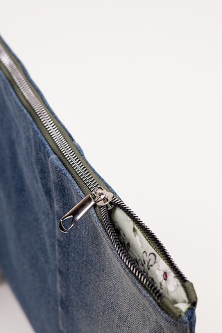 Fabric Craft Bag Portföy Kadın El Çantası Denim Kumaş Astarlı Fermuarlı 35x26 Cm Kot