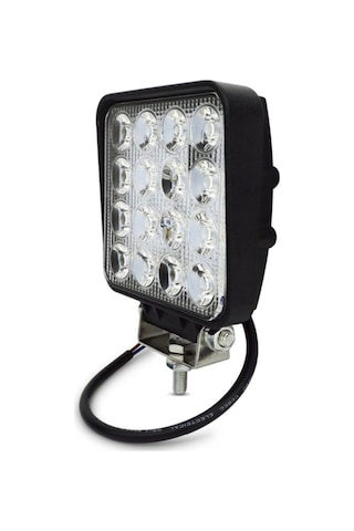 Ahmet Otomotiv 4 Adet 16 Ledli Off Road Çalışma Ve Sis Lambası 48watt 12 & 24 Vo