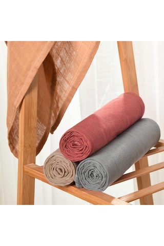 Muslin Kundak Bezi 4'lü Set Ultra Yumuşak ve Nefes Alabilir Pamuk 120x120 CM Kiremit