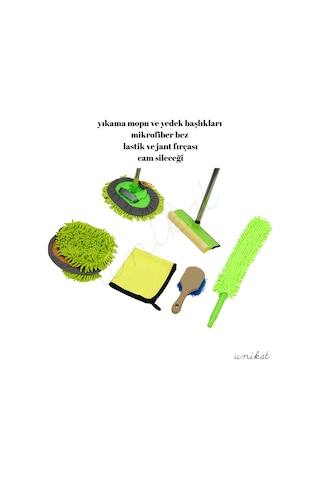 Araç Dış Genel Yıkama Seti 7 Parça 1 Adet