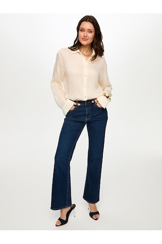 Faik Sönmez Flare Paça Jean Pantolon S26jpn002 Us26jpn00227 İndigo