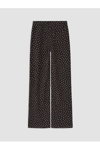 Lcw Everyday Kahverengi Beli Lastikli Puantiyeli Kadın Pantolon