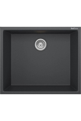 Real Stone Steep 50x40 Antrasit Granit Mutfak Eviyesi Antrasit