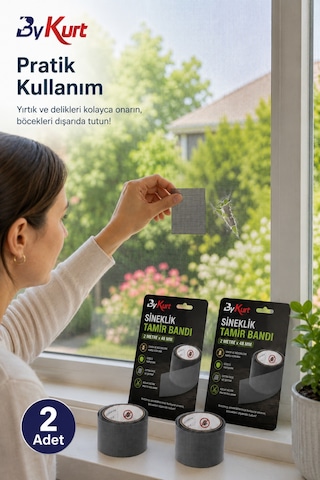 Sineklik Tamir Bandı Kes Yapıştır Onar Pratik Bant 2 Adet