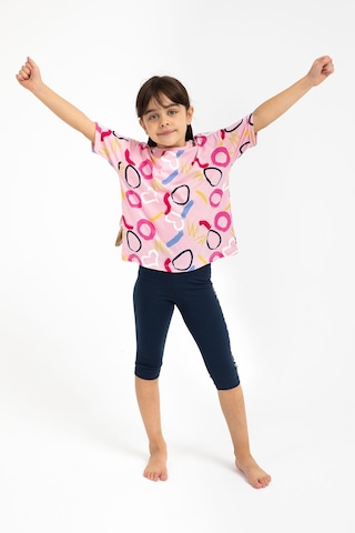 Rolypoly Be You Always Pembe Kız Çocuk Kapri Tayt Takım 5274-29403 Pembe