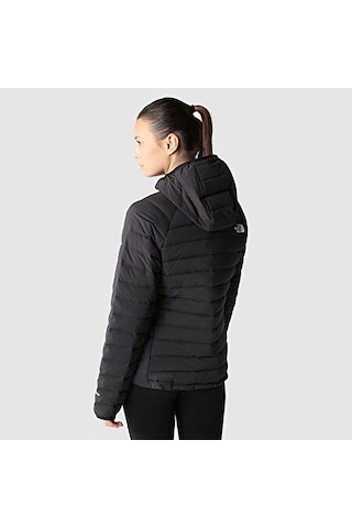 The North Face W Belleview Stretch Down Hoodie Kadın Kapüşonlu Mont - Siyah
