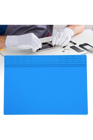 Silikon Çalışma Tamir Pedi 504 350x250 Mm Isıya Dayanıklı Manyetikli
