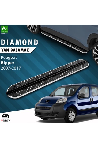 S-dizayn Peugeot Bipper Diamond Krom Yan Basamak 173 Cm 2007-2017
