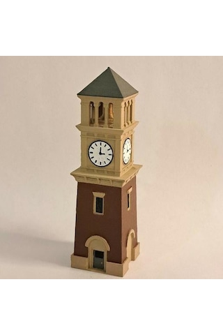 Mini Saat Kulesi Maketi 14 Cm Dekoratif Figür-173