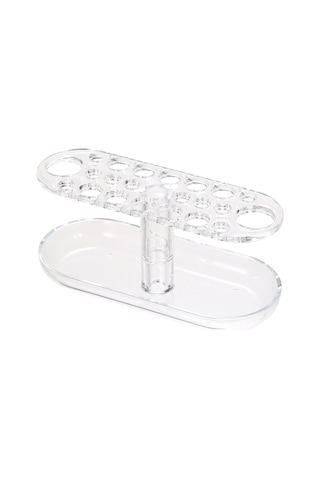 Moveevo Makyaj Fırçası Saklama Rafı Şeffaf Kaş Göz Farı Fırçası Eyeliner Akrilik Saklama Kutusu