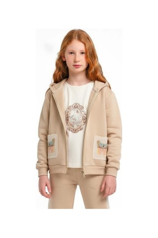 Xo Kids Kız Çocuk Eşofman Takım 1-5 Yaş 7034 Bej