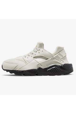 Nike Huarache Run Unisex Sneaker Dar Kalıp Günlük Spor Ayakkabı Krem Krem