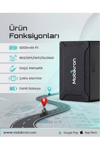 Mk-500-1 Motosiklet Gps Takip Cihazı 2026 - Mıknatıslı Kablosuz Akü Bitirmez 24 Ay Hat Dahil Şarjlı