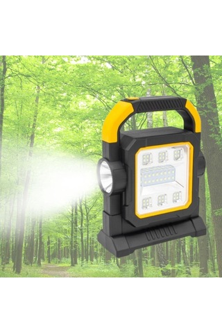 Buffer Hellocloud Şarjlı Solar Led Çalışma Işığı Usb Çıkışlı Taşınabilir Projektör Lamba Çok Renkli