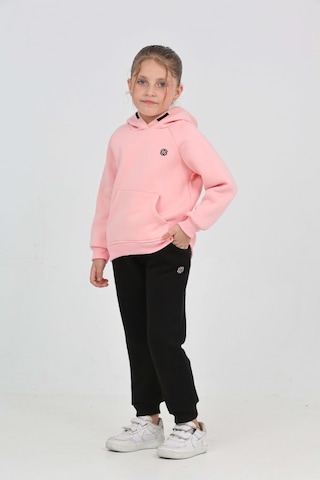 Toontoy Kız Çocuk Garni Nakışlı Eşofman Takım Pembe