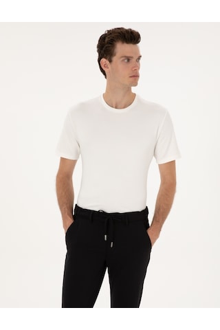 Pierre Cardin Erkek Ekru Tişört 50308037-vr019