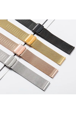 Paslanmaz Çelik Kordon Mk1002-rose Gold - 24mm Şeffaf