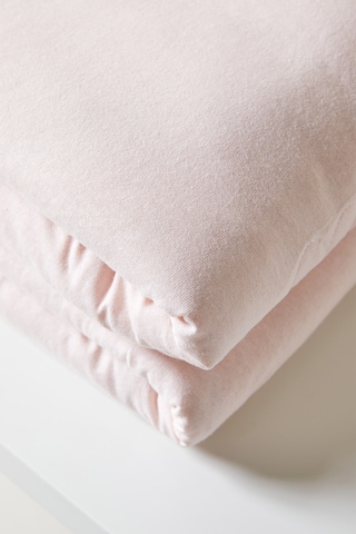 Ocean Home Textile %100 Pamuk Penye Pembe Kalp Nakışlı Bebek Çok Amaçlı Örtü 90 X 120 Cm