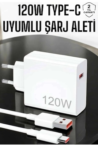 Epilons 120w Şarj Aleti Type-c Uyumlu Turbo Şarj Aleti