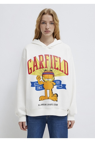 Mavi - Garfield Baskılı Ekru Sweatshirt 1s10530-80194 Ekru