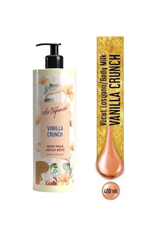 Eda Taşpınar Yoğun Nemlendirici ve Yumuşak Cilt Etkisi Vanilla Crunch Vücut Losyonu 400 ML