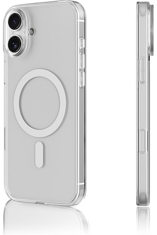 Apple iPhone 16 Uyumlu Kılıf M-safe Şarj Özellikli Youngkit Ice Serisi Kapak Şeffaf