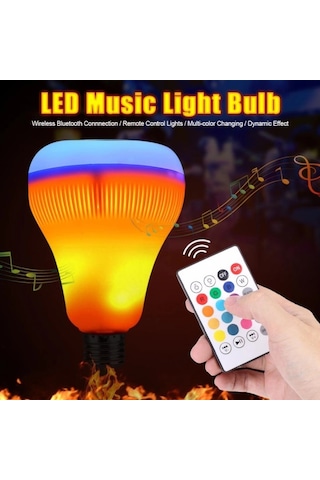 Hoparlör Kumandalı Bluetooth Ampul .