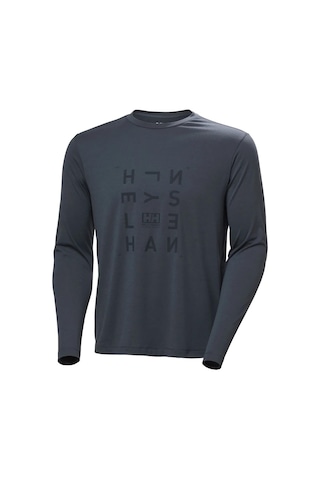 Helly Hansen Skog Graphic Uzun Kollu Erkek T-shirt-hha.63407 Füme