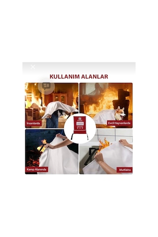 150 180 Yangın Battaniyesi, Acil Kaçış Yangın Battaniyesi, Yangın Söndürme Battaniyesi,
