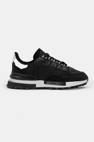 Tonny Black Kalın Termo Taban Yazı Detaylı Retro Stil Günlük Unisex Siyah Beyaz Spor Ayakkabı Tbhkn005 Siyah Beyaz
