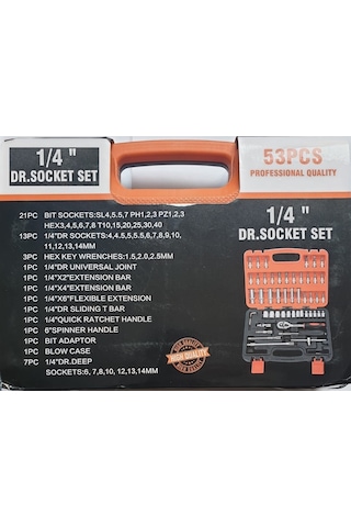 Kayasan 1/4” Karbüratör Lokma Takımı 53 Parça N11.420