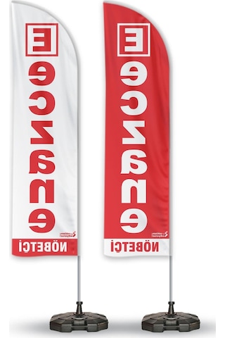 Nöbetçi Eczane Yelken Bayrak 2'li Paket V1