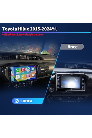 Toyota Hilux 2015-2024 Yıl Multimedya 4-64 Gb Navigasyon