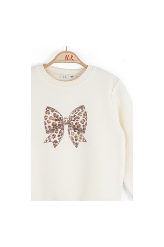 Xo Kids Kız Çocuk Sweatşirt 4-8 Yaş 39530 Krem