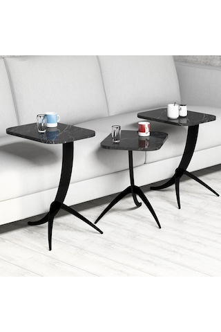 Variant Pion Metal Ayaklı 3Lü Zigon Sehpa (322104756)