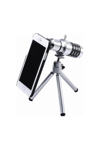 Apple, Uyumlu iPhone 5 5s - Apple, Uyumlu iPhone 4 4s Için Alüminyum 14x Optik Zoom Yakından Görüntü Çekme Dürbün