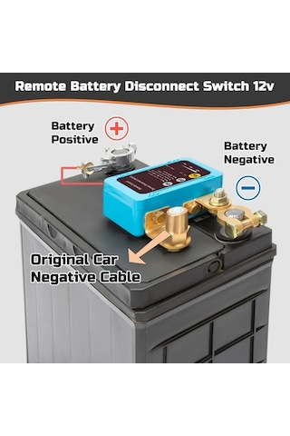 Cordial Car Akü Bağlantı Kesici 240a Uzaktan Kumandalı Akü Anahtarı 12v Araç Aküsü Güvenlik