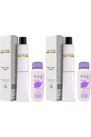 Lilafix Saç Boyası 8/1 Küllü Açık Kumral+Oksidan (2 Adet) (445906310)