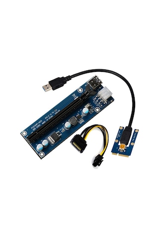 Xurunkeji Mini Pcıe - Pcıe X16 Grafik Kartı Genişletme Kartı Yükseltici Kart Pcı Express Genişletme Kartı Adaptörü Genişletme Kablosu
