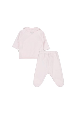 Civil Baby Balerin Nakışlı Zıbın Takımları Açık Pembe
