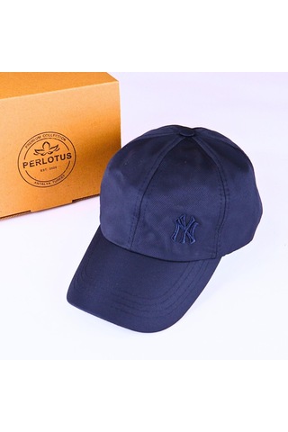 Perlotus Unisex Ny New York Temalı 5 Renkli Ayarlanabilir Micro Polyester Şapka Lacivert