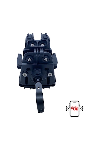 Ct-m18 Telefon Tutucu Titreşim Önleyici Motosiklet Gidon Montajlı 8 Pençeli Siyah Su Geçirmez Siyah