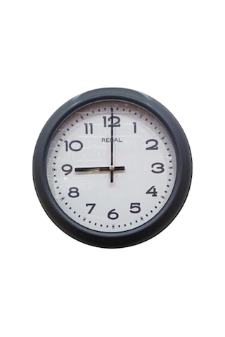 Regal 4290 Bw Özel Seri Metal Kasa Akar Sessiz Saniyeli Duvar Saati Çok Renkli