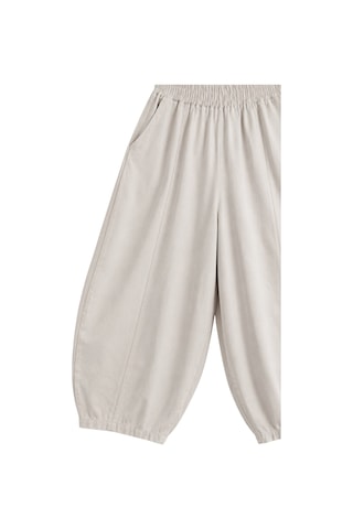 Vadon 1035 Kadın %100 Pamuk Gabardin Balon Paça Lastikli Bel Pantolon Taş