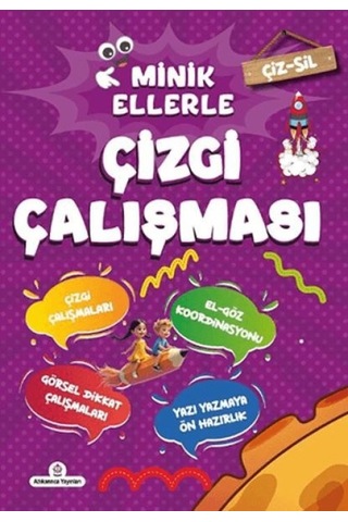 Çiz - Sil Minik Ellerle Çizgi Çalışması Kalem Hediyeli - Fglt-801525 Çiz - Sil Minik Ellerle Çizgi Çalışması Kalem Hediyeli - Fglt-801525