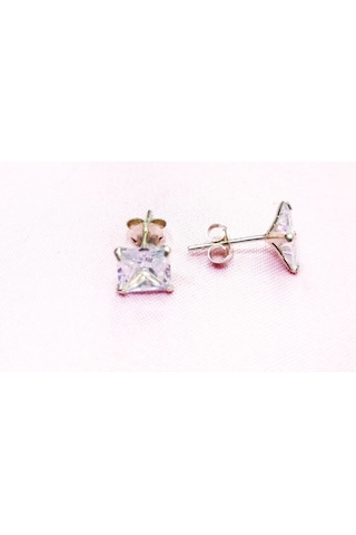 Oriental Kuyumculuk Jewellery Kare Küpe Gümüş