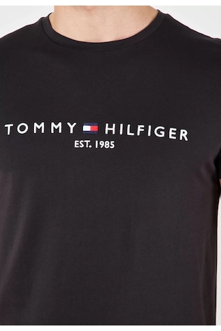 Tommy Hilfiger Sıfır Yaka Erkek T-shirt Koyu Lacivert