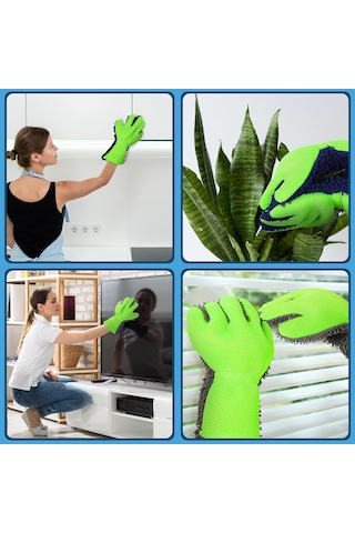 Çift Taraflı Mikrofiber Araba Detaylandırma Eldiveni İç Ve Dış Mekanlar İçin, Toz Alma İçin Mükemmel